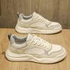 Men's Shoes Spring and Summer Mesh Breathable 2025 New Platform White Shoes Men's Ultra-light Sports and Leisure Board Shoes