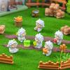 Mini Sheep Figurine Resin Miniature Animal Ornament Fall Harvesting Sheep Statue for Fairy Garden DIY Craft Micro Landscape