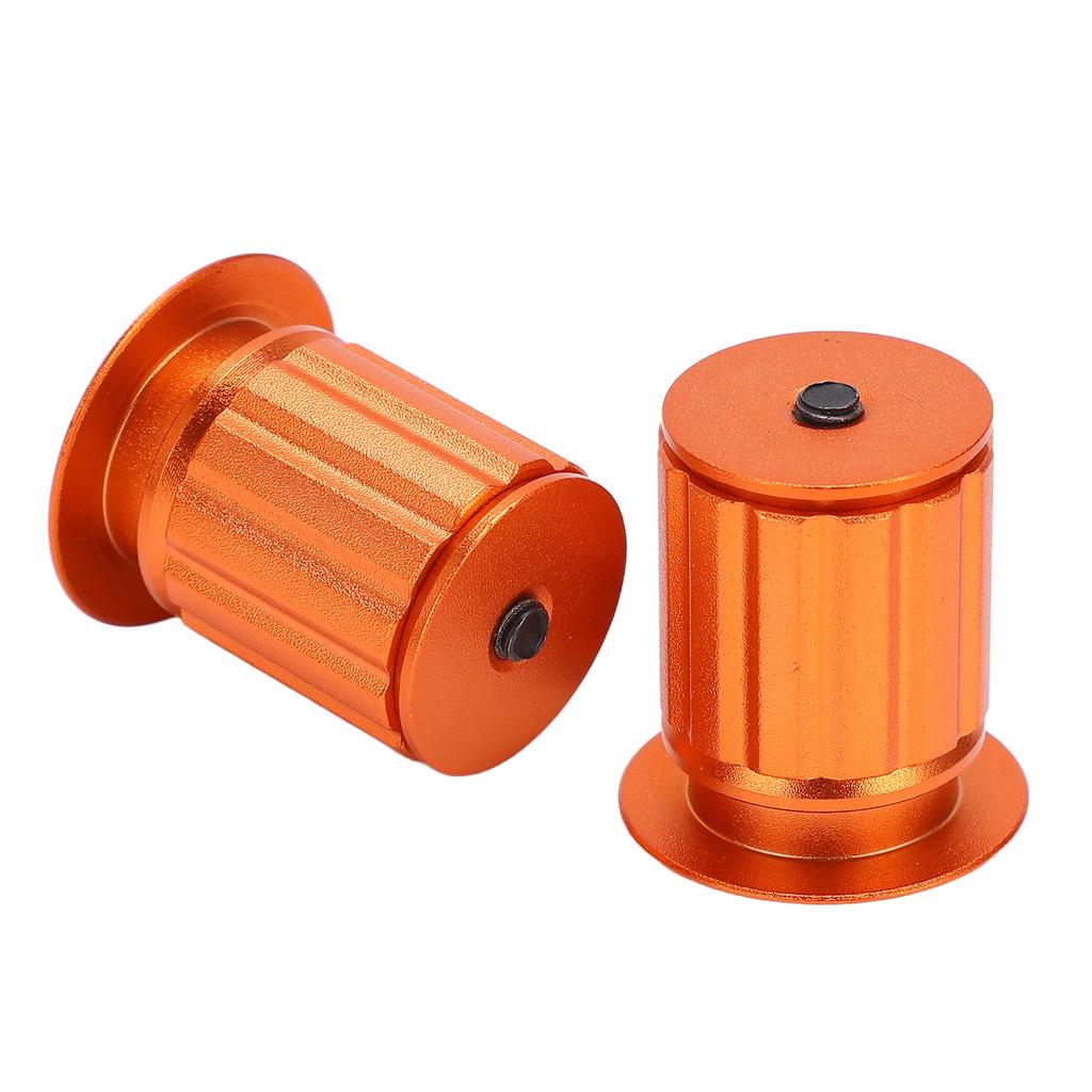 Bike Handlebar Plug Bike Expansion Locking Handlebar Block Aluminum Handlebar End CapOrange