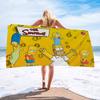 Мультяшное Полотенце The S-Simpsons из Микрофибры Мягкое Впитывающее Дышащее Для Девочек Детей Декоративное Мультяшное Пляжное Полотенце