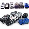 CORPER TOYS 6-Car Miniature Emergency Vehicle Police Car Set, Alloy, Work Vehicles, Police Cars, Model Cars, Collectible, Kids, Boys, Birthday, Christ