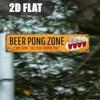 Винтажная алюминиевая табличка Beer Pong Настенный декор Подарок для мужской комнаты