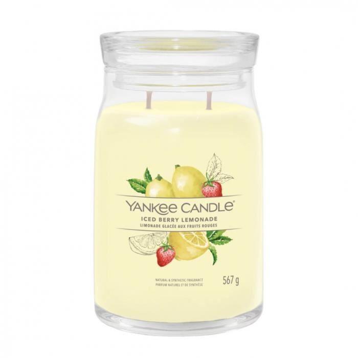 Bougie Signature Limonade Glacée Grand Modèle - Yankee Candle 15,7 Jaune