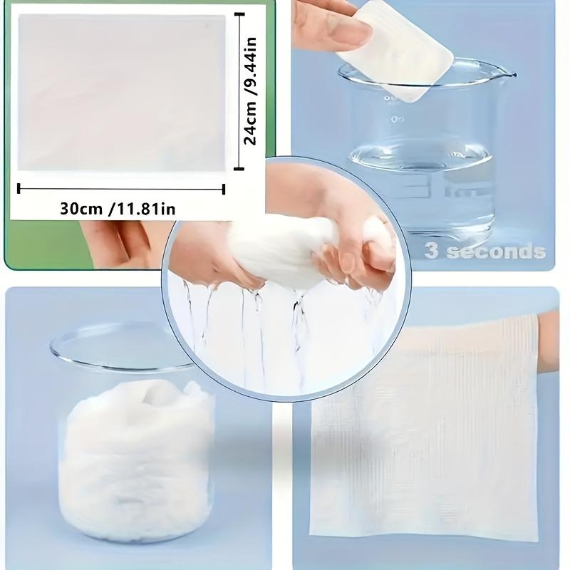 Portable Compressed Disposable Towels, Thickened Compressed Disposable Face Towels for Travel and Home Use