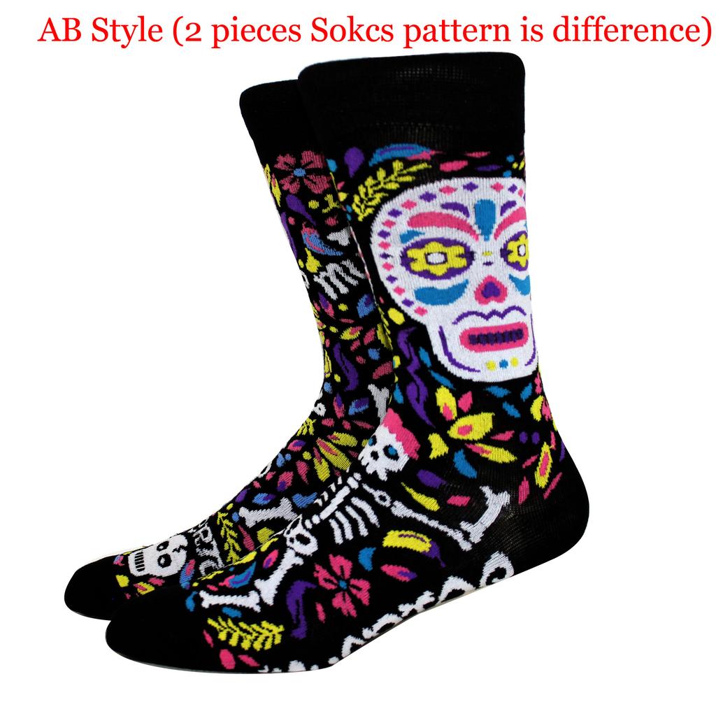 Новые Хэллоуин Женские Носки Харадзюку Забавные Носки Скелет Инопланетянин Мужские Носки Носки Тыква Носки Монстр Носки До Колена Носки Аниме