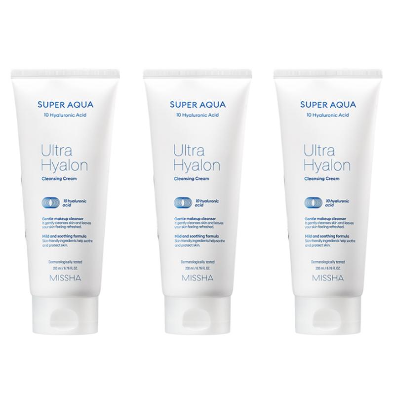 MISSHA Super Aqua Ultra Hyalon Очищающий крем 200 мл (3 варианта)