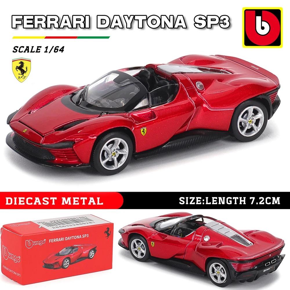 Ббураго 1:64 настоящих Феррари SP1 812 COMPETIZIONE ENZO F40 F12TDF SF90 серия моделей автомобилей детские рождественские подарки мальчику игрушки