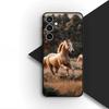 Чехол для телефона для Samsung Galaxy S25 S24 S23 FE Ultra Plus S7 Edge S25+ S23+ A56 5G Корпус Мягкий чехол Обои с бегущей дикой лошадью