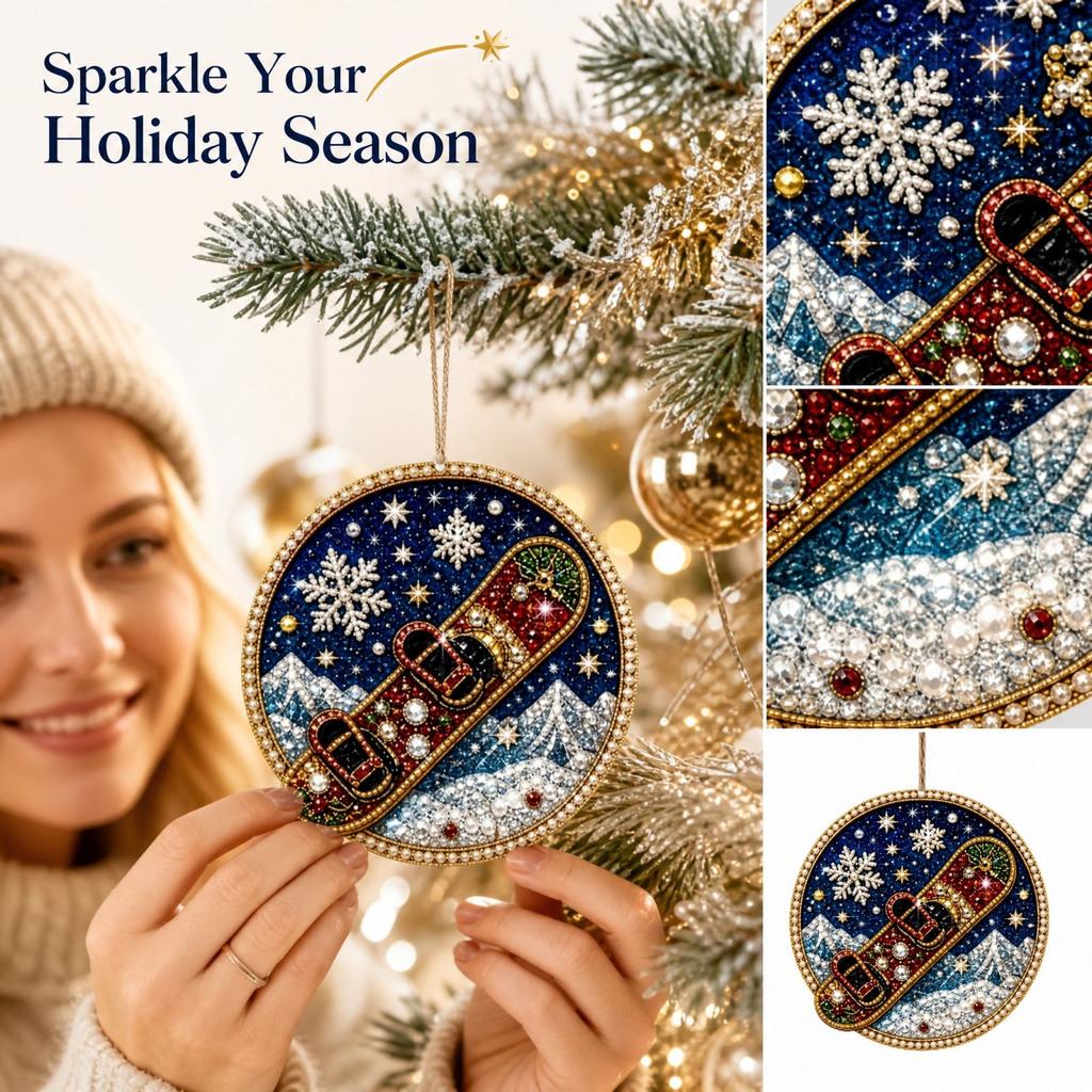 2D Christmas Tree Pendant, Hanging Ornament for Holiday Decoration