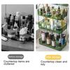 Cosmetics Storage Rack Easy Assembly Large Capacity Sturdy Bathroom Kitchen Organizer Shelf for Home