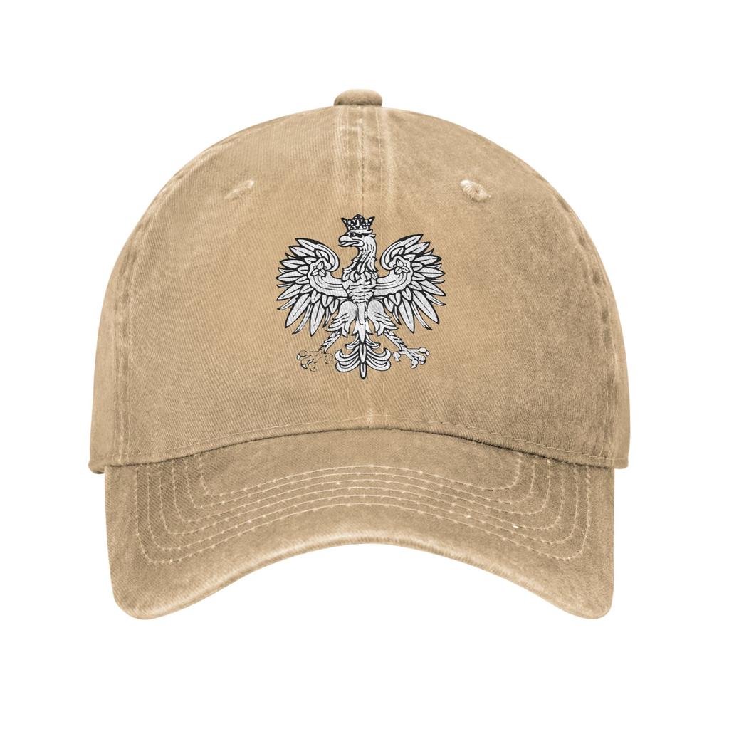 Polska Polish Eagle Denim Fabric Cap Casual Baseball Caps Adjustable Hat Summer Unisex Baseball Hats