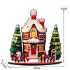 Сделай сам Деревянный сборный Рождественский мультяшный домик Украшение Расписное Декорация Детский Новогодний подарок
