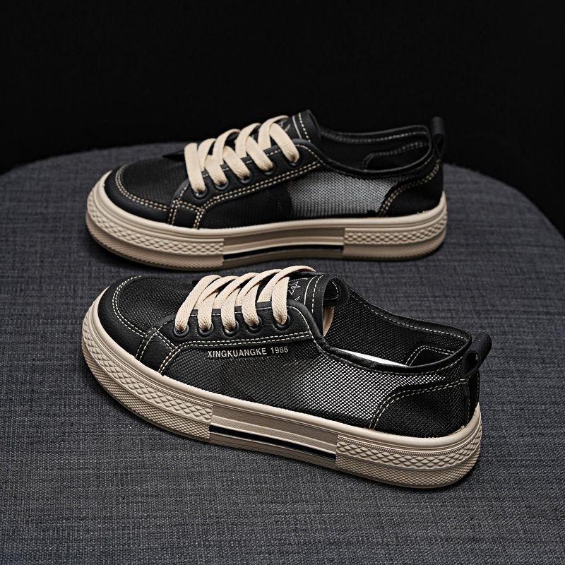 2025 Women Fabric Casual Shoes Trend Spring Autumn All-match Women Platform Sneakers Simple Breathable Flats Canvas Shoes Mujer