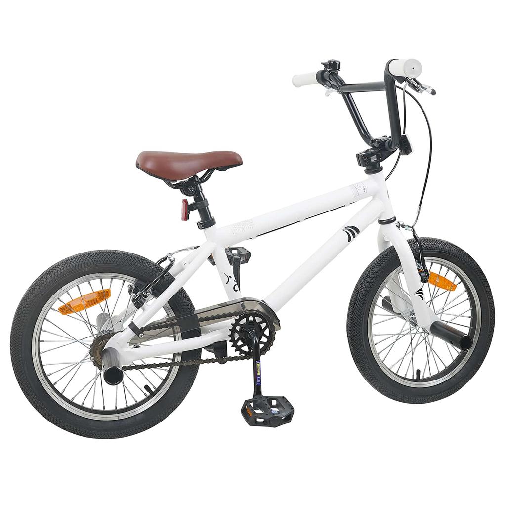 BMX Bike 16 Inch for 5 8 Years Old White