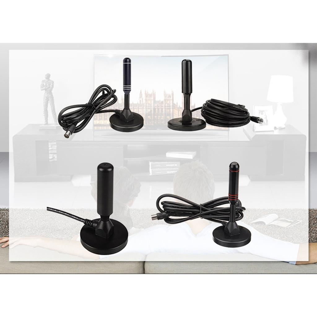 Цифровая телевизионная антенна 16,4 фута 4K 1080P тонкая легкая комнатная HDTV антенна с магнитным основанием для дома и