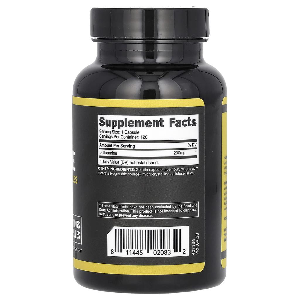 L-Теанин, 200 мг, 120 капсул