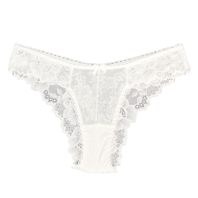 Half Hip Comfortable and Sexy Thong Panties Hot Lace Low Waist Triangle Women's Panties