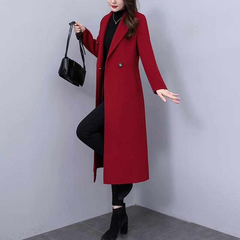 Женское обновленное зимнее пальто в корейском стиле, приталенное, утепленное, с длинным рукавом