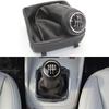 5 Speed Car Gear Shift Knob Manual Shifter with Boot PU Leather for VW Polo 9N 9N2 2002-2009