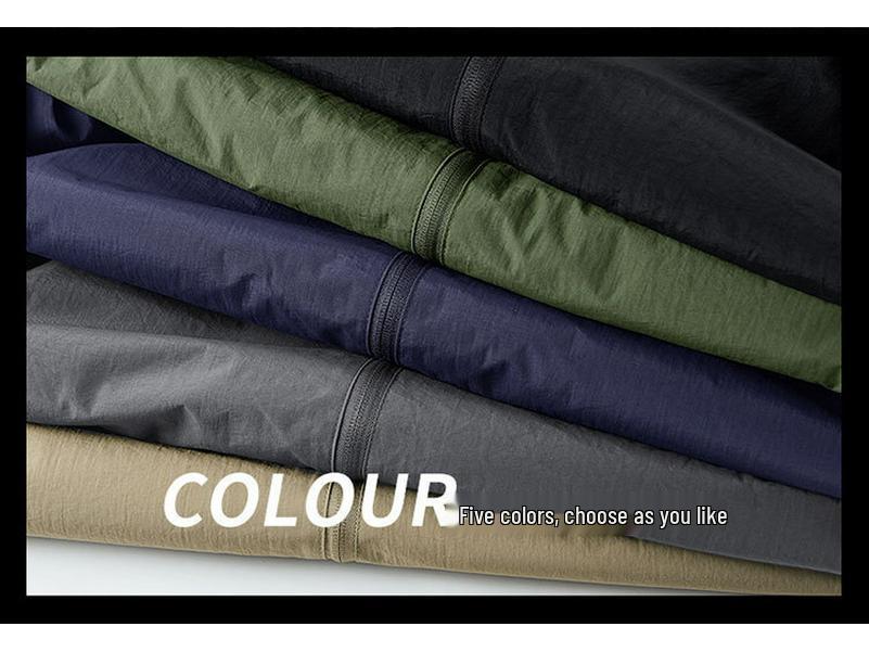 Бестселлер 2025: Мужская ветрозащитная водонепроницаемая куртка в американском стиле с воротником-стойкой для весны и осени - Универсальная повседневная спортивная верхняя одежда для улицы.