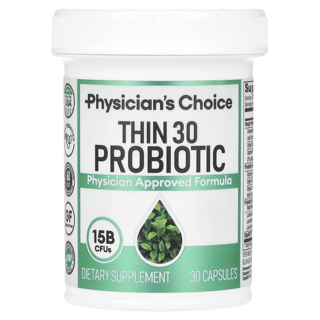 Physician's Choice Thin 30 Probiotic, 15 Billion CFU, 30 Capsules