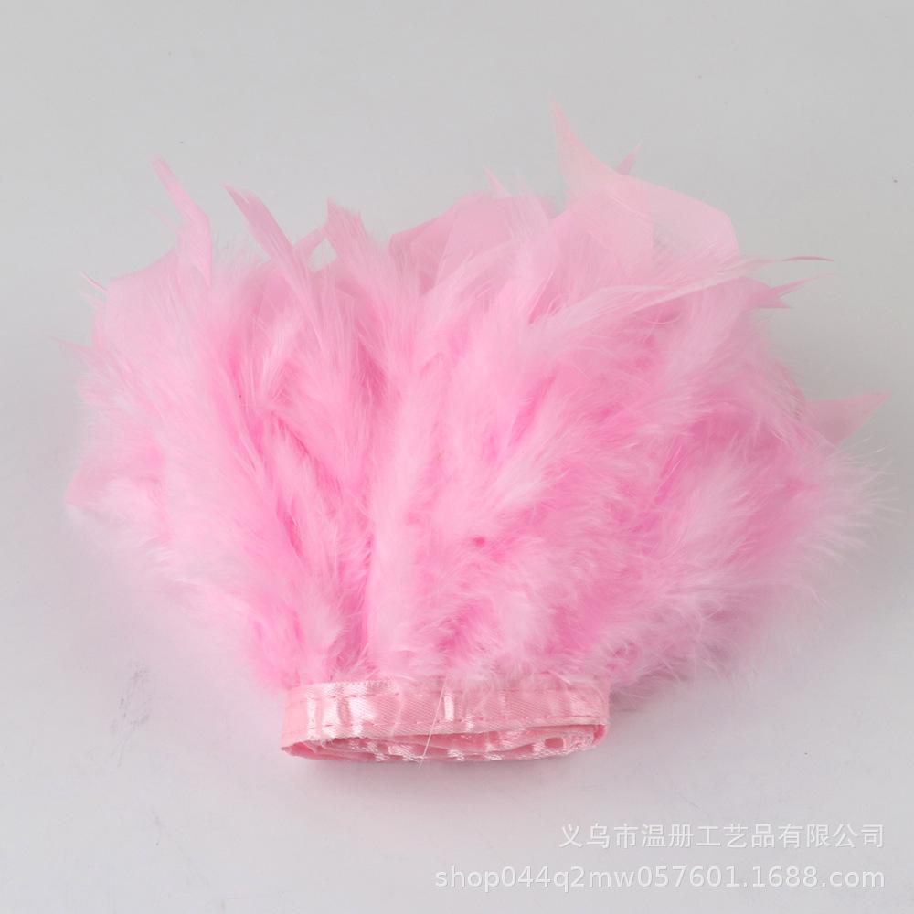 Feather Turkey Feather Lace Car Doll Decorative Fire Piece Cloth Edge Feather Handmade Dress Skirt Material