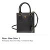 PRADA Leather Shoulder Bag, Crossbody Bag, Handbag Regular Women's Black 1BA358_NZV_F0002