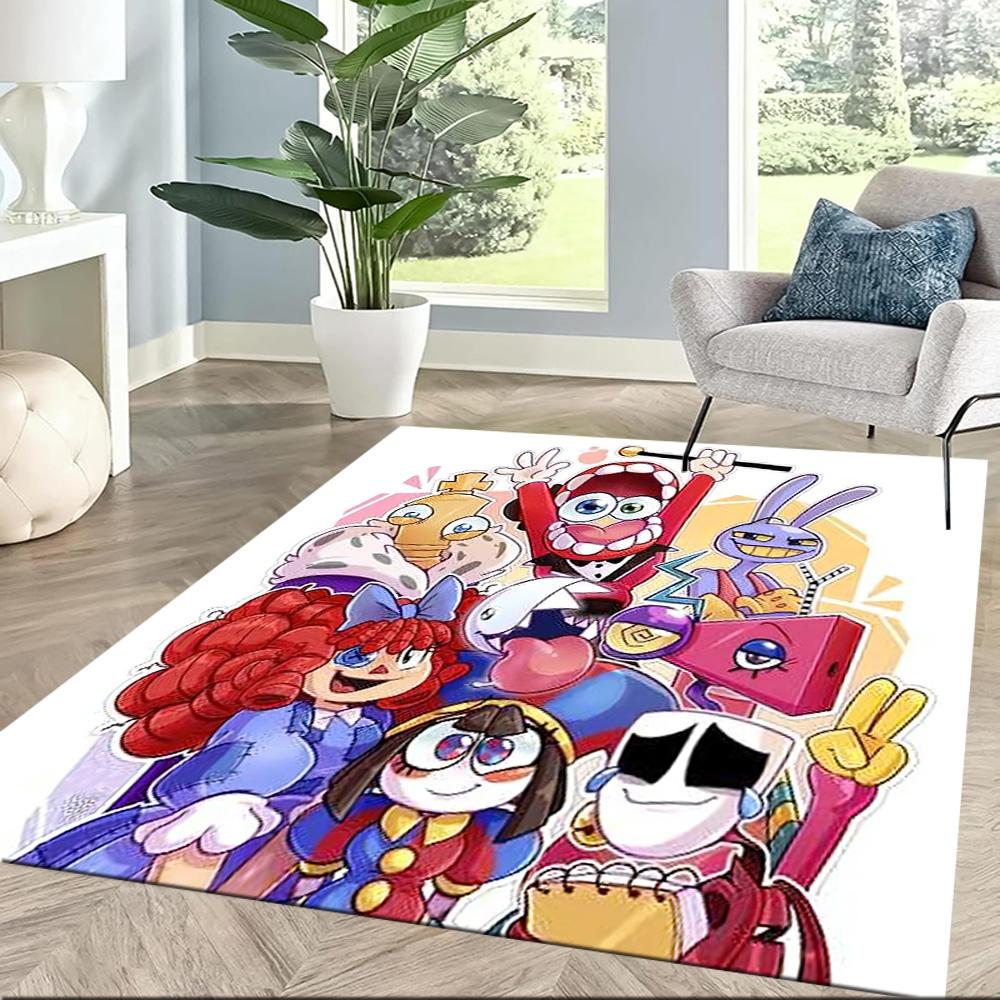 Digital Circus Carpet Perfect for Foyer Study room Hallway Game Room Anti-slip Rug Office home decor Birthday/Christmas Gift