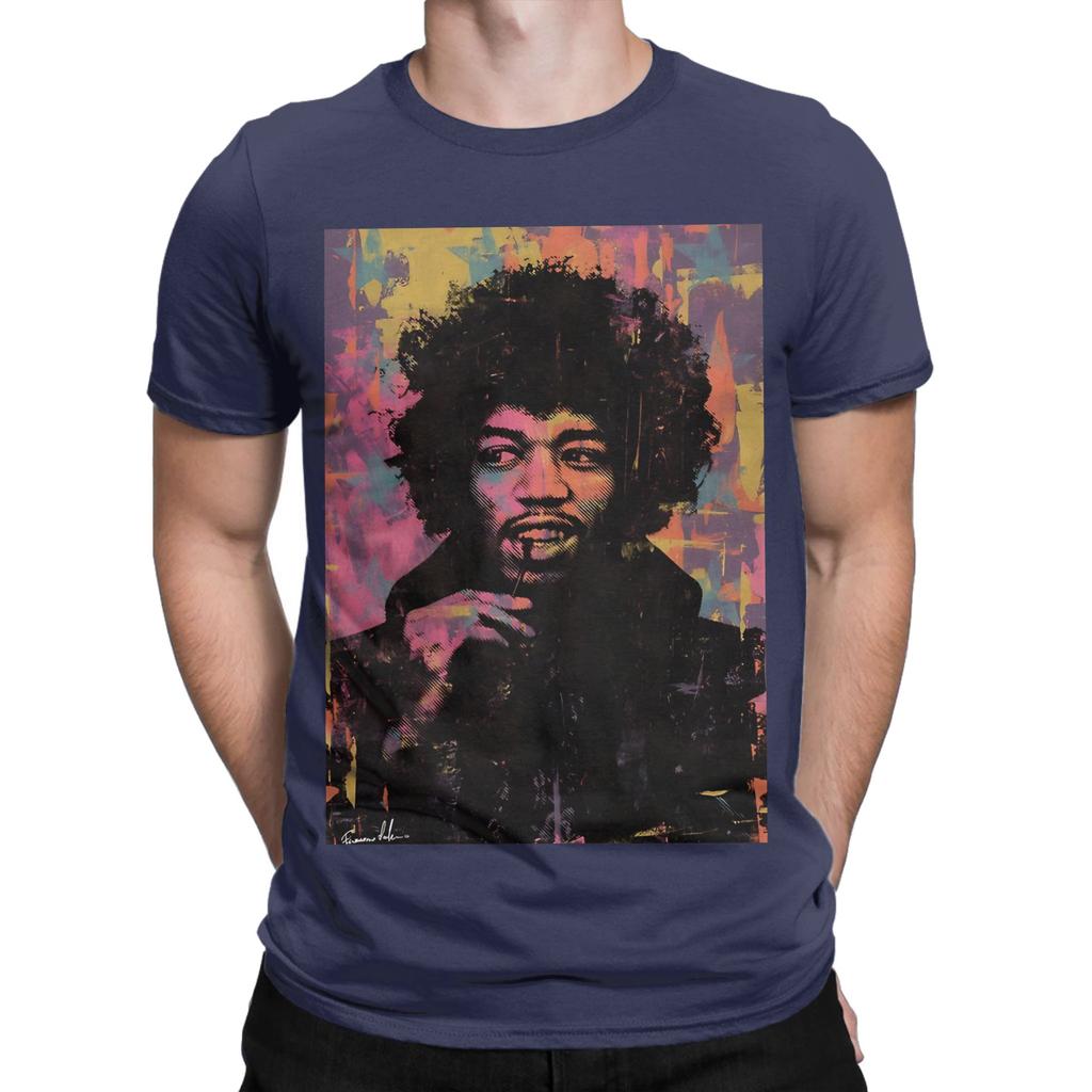 Jimi H Classic Novelty Graphic 100 Cotton Tshirt Jimi Rocker Hendrixs Tees Tops For Unisex