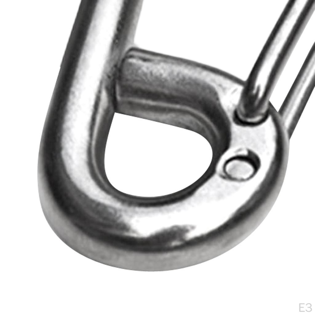 304 Stainless Steel Spring Snap Link Hook Clip Carabiner Keychain Keyring For Camping, Fishing,