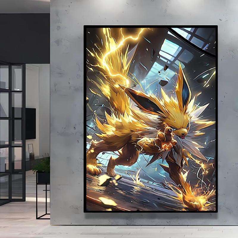 Classic Anime Character Pictures Pokemon Arceus Canvas Painting Wall Art Poster Home Children's Bedroom Decor Friends Gifts