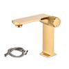 Modern Hot and Cold Water Mixer Taps Black Gold Bathroom Sink Basin Faucet Chrome Bathroom Accessories Deck Mounted Basin Tap