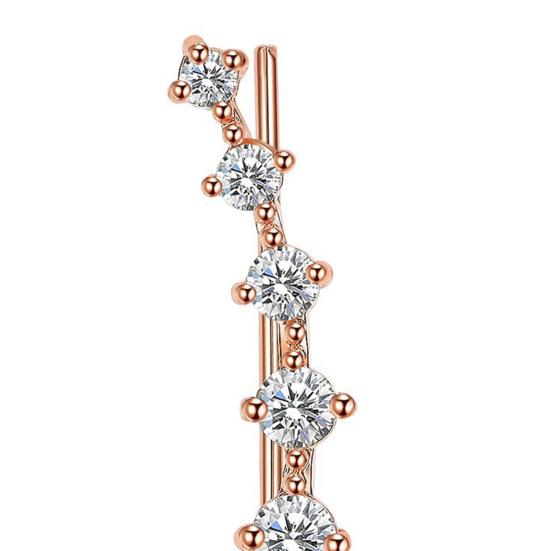 1 пара женских ушей-альпинистов со стразами, инкрустация ушей, элегантные шпильки