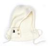 Universal chemistry wool knit white open balaclava