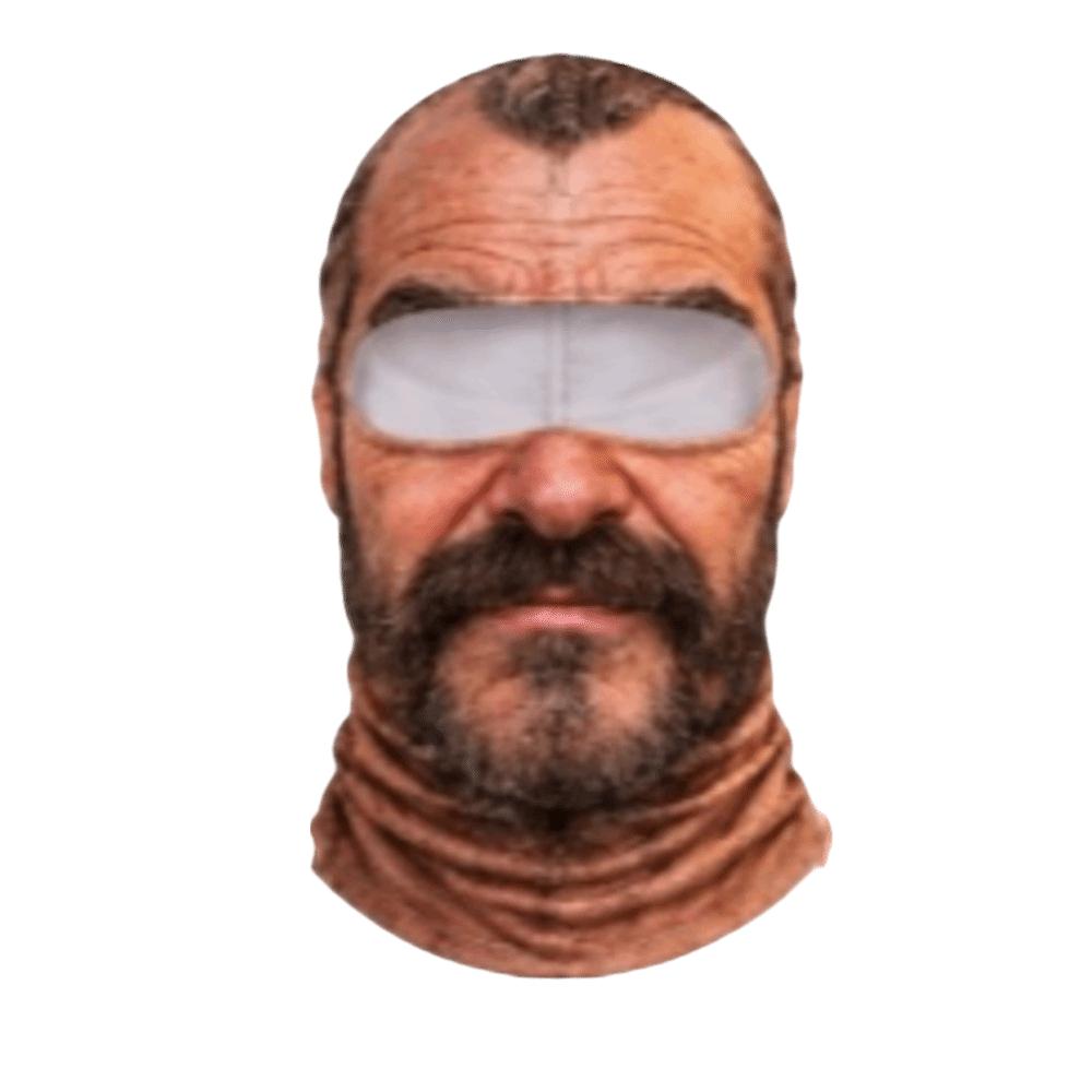 3D Print Funny Prank Mask Unisex Size Motorcycle Ski Face Mask Neck Hood Helmet Liner Halloween