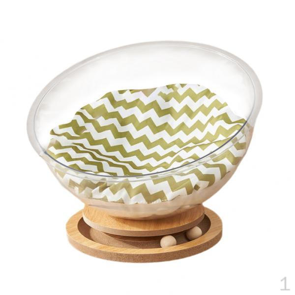 Кровать для кошек в форме космической капсулы, гнездо, устойчивая, для всех, прозрачная, удобная в обращении мебель