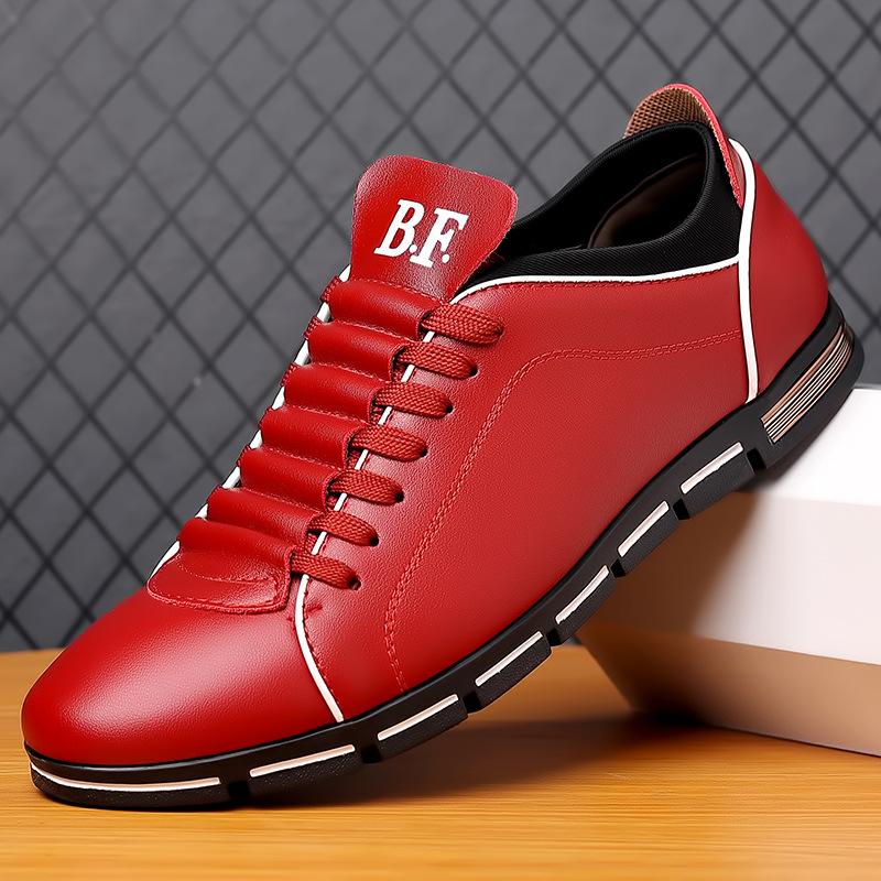 Man Casual Leather Shoes Spring Autumn New Fashion Leather Shoes British Style Men's Business Shoes Flat Working Footwear