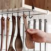 3/6Pcs Shelf Mug Hanger Storage Hooks Simple Installation Under-Cabinet Coffee Mug Holder Kitchen Utensils Organizer