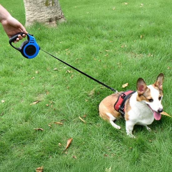 Выдвижной поводок для домашних животных с кнопкой тормоза, вытягивается до 10/16 футов, удобная конструкция, поводок для собак с удобной ручкой
