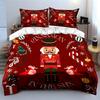 Nutcracker and Holiday Mice Bedding Duvet Cover Set Duvet Cover Pillowcases  (1*Duvet Cover 2*Pillowcases, without duvet insert)
