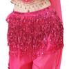 New Belly Dance Layer Sequins Skirt Tassel Chain Belt Wrap Party Club Indian Latin Hula Dancer Dress Performance Hip Waist Scarf
