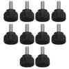 10Pcs Knurled Handle Stainless Steel Screws Thumb Screws for Monitor Mounting Machinery M4x10mm Thumb Screw Threaded Knob