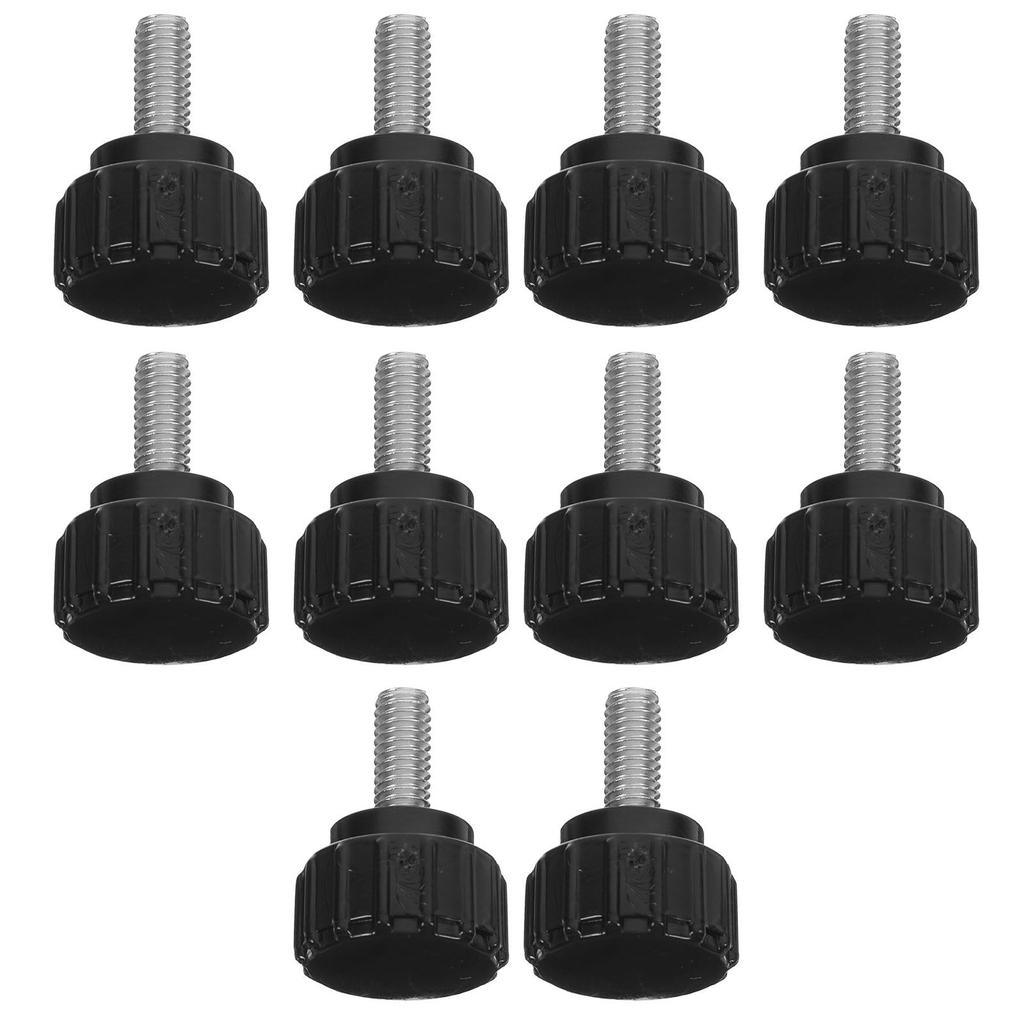 10Pcs Knurled Handle Stainless Steel Screws Thumb Screws for Monitor Mounting Machinery M4x10mm Thumb Screw Threaded Knob