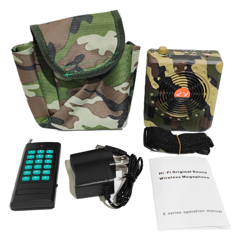 Универсальные уличные усилители звука для охоты, динамик для приманивания птиц, портативный, перезаряжаемый, с пультом дистанционного управления, звуковые устройства