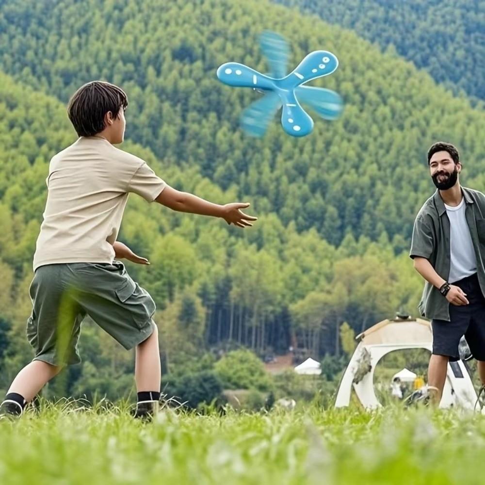 Interactive Children's Boomerang Toys Soft EVA Spinner Three-Bladed Parent-child Interaction