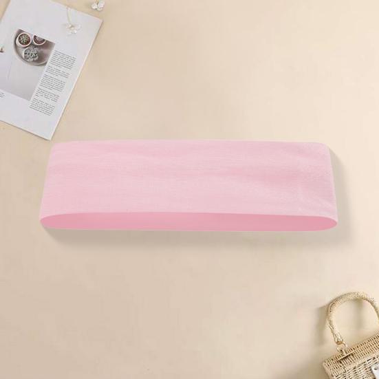 Women Men Headband High Elastic Solid Color Wide Hair Band Breathable Elastic Hair Tie