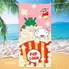 Extra Large Kids Quick Dry Bath Towel Cartoon Character Digital Print Double Sided Flannel Microfiber Beach Towel