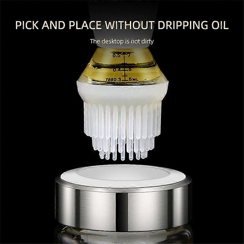 Silicone Glass Oil Bottle With Brush Grill Oil Brushes Liquid Oil Pastry Kitchen Baking BBQ Tool Kitchen Tools