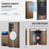 Leather Phone Case for Samsung Galaxy S26 Ultra S25 Edge S24 Plus S23 FE S22 S21 S20 Note20 Detachable Magnetic Card Slot Wallet