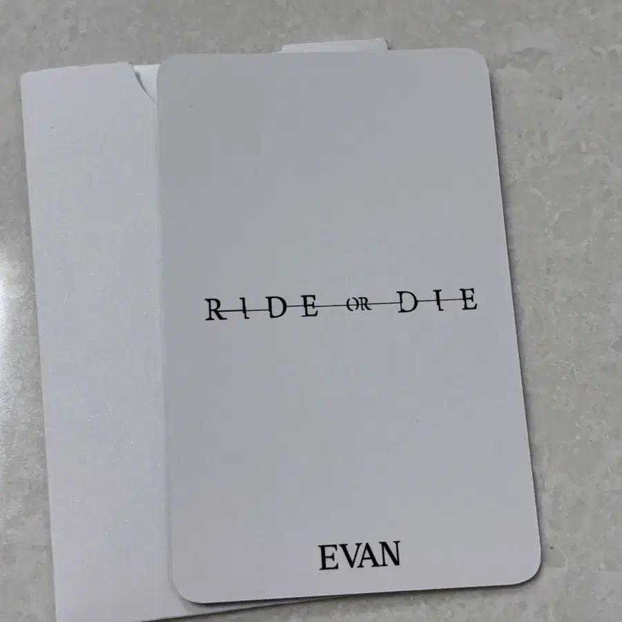 Evan Lee Hee-seung music show photocard RideorDie
